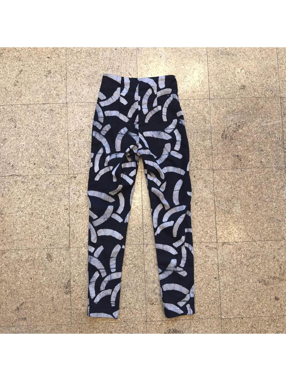Osei Duro Vitta 'Cigarette' Trousers Black/Tan Batik Cantaloop Pattern Rare - XS - Picture 4 of 7